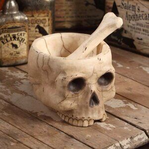 BETHANY LOWE HALLOWEEN LARGE MR. BONES MORTAR & PESTLE (NEW) RETIRED